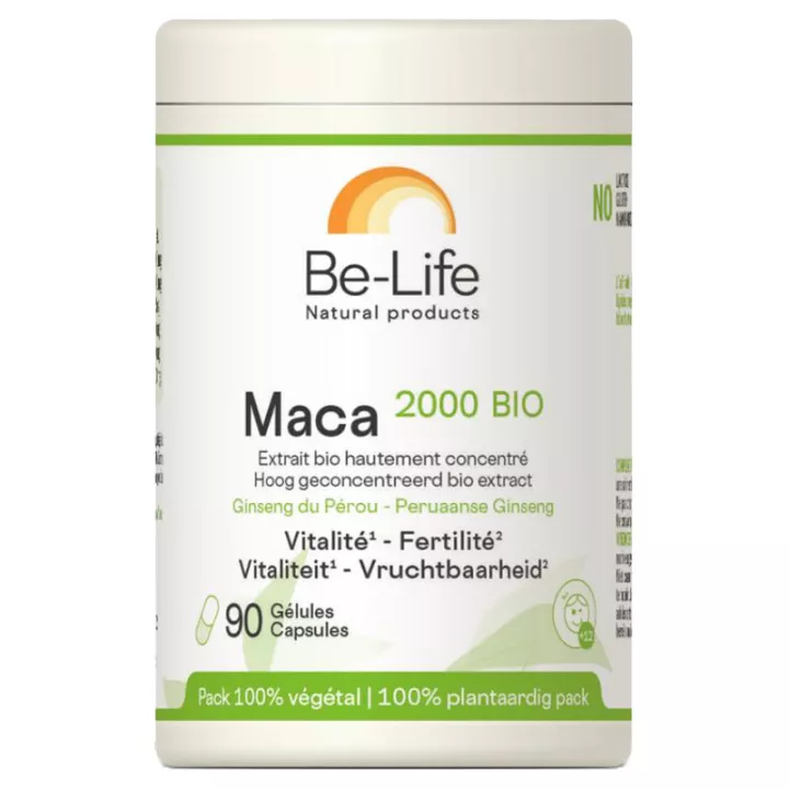 Be-Life Maca 2000 Bio Vitalité et Fertilité 90 gélules