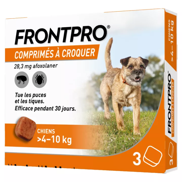 Frontpro Afoxolaner 28mg Cão 4-10kg