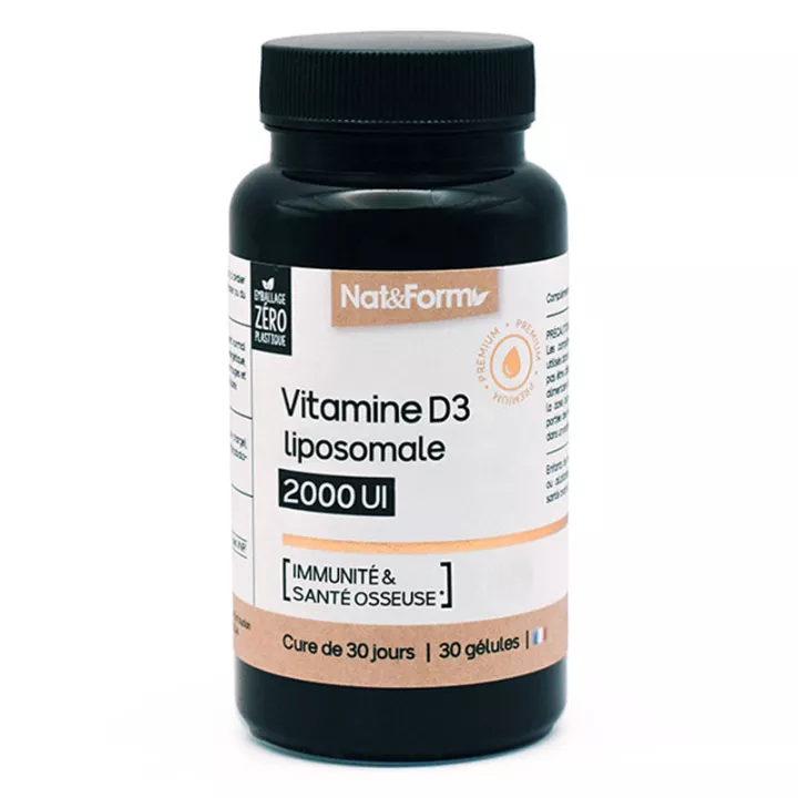 Nat & Form Nutraceutique Vitamin D3 30 Kapseln