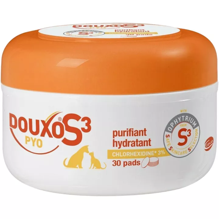 Douxo Pyo S3 Chlorhexidine Pad Dog - Cat x30