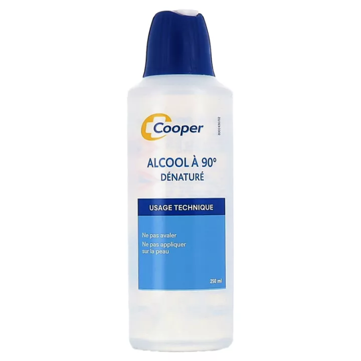 Alcohol 90° Desnaturalizado Cooper 250 ml