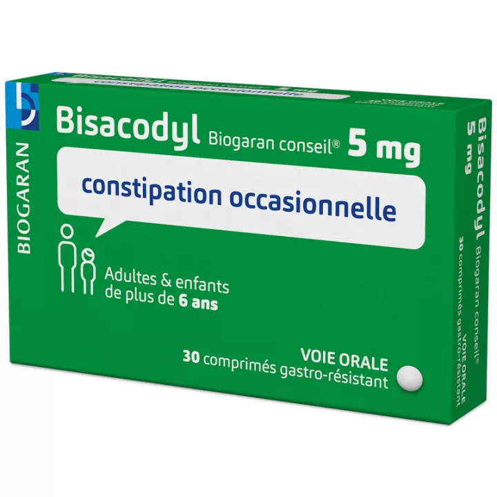 Bisacodil 5 mg Biogaran Conseil 30 comprimidos