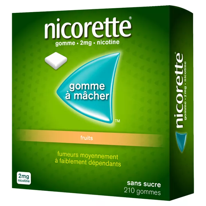 NICORETTE 2MG GOMMES FRUITS SANS SUCRE 30