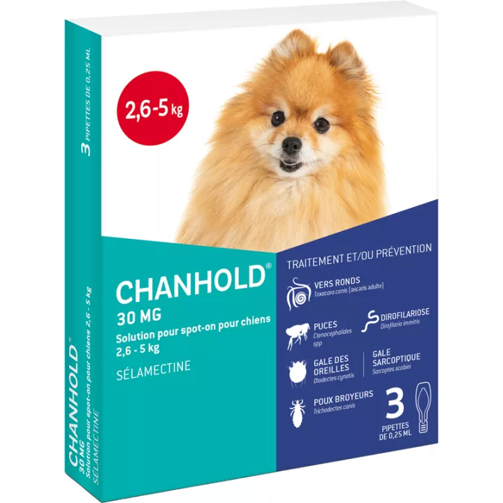 Chanhold Cani Antiparassitari 3 pipette Clément-Thékan