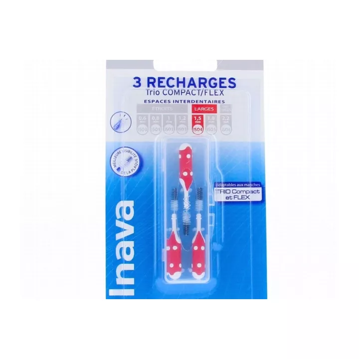 Inava Trio Compact Brush Recarga Azul