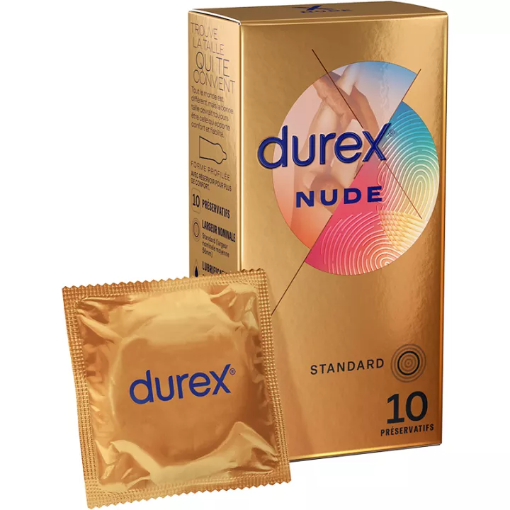 Durex Nude Standard Máximas Sensaciones