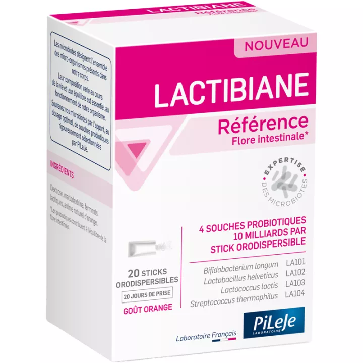 Lactibiane Referenz Pileje Probiotika 20 Orodispersible Sticks