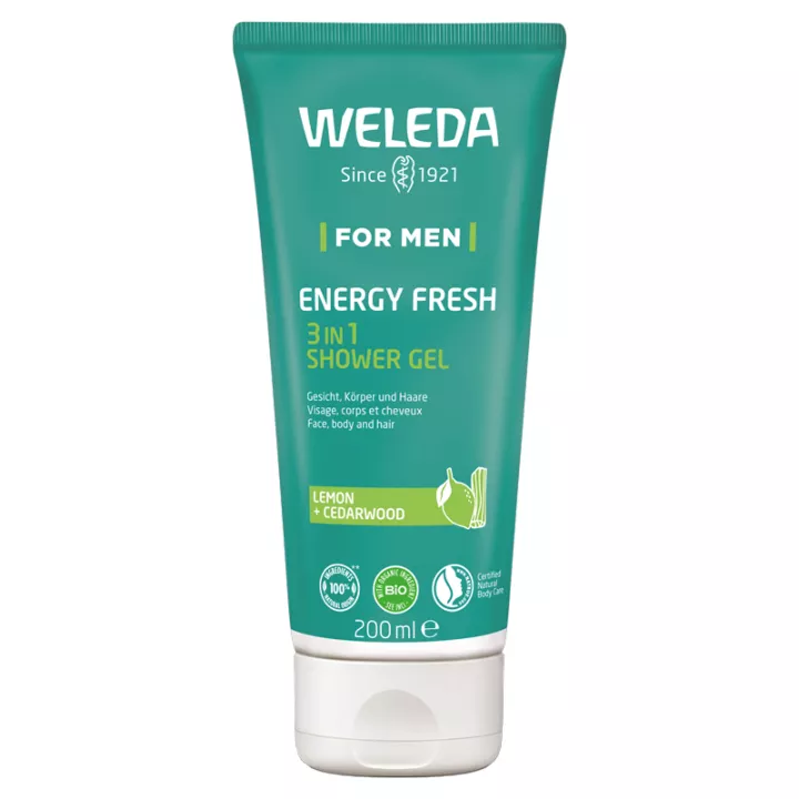 Weleda Voor Mannen Energie Frisse Citroen Ceder Douchegel 200ml