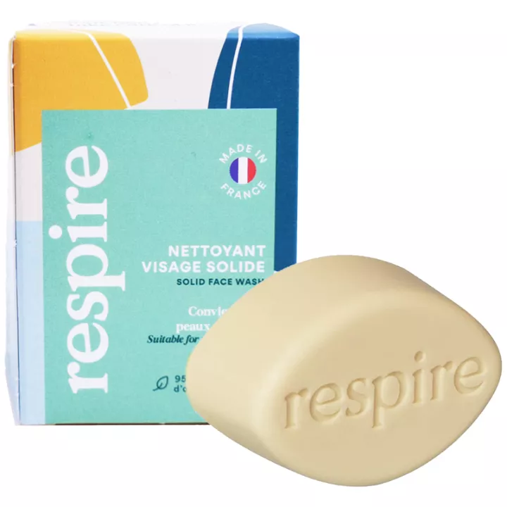 Respire Savon Nettoyant Visage Solide 50g