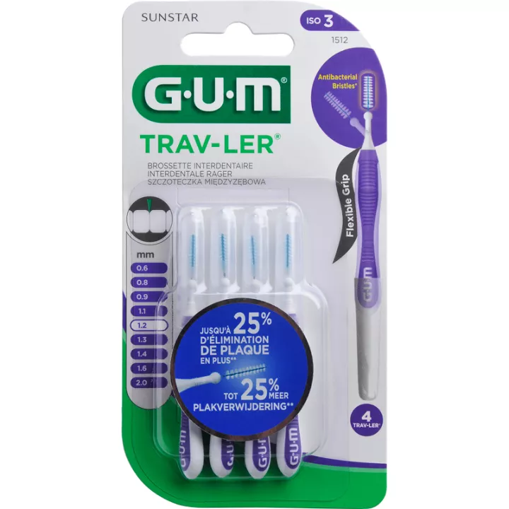 Escova Interdental Sunstar Gum Trav-Ler 1,2 mm