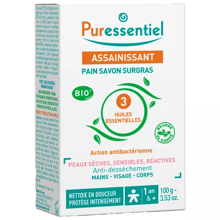 Puressentiel Assainissant Pain Savon Surgras 100 g