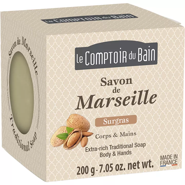 Le Comptoir du Bain Savon de Marseille Surgras Corps & Mains 200 g 