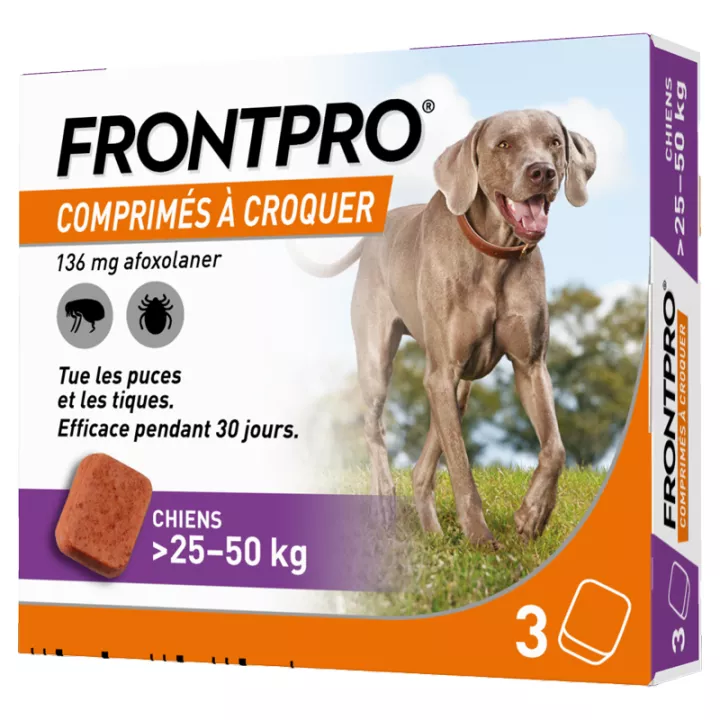 Frontpro Afoxolaner 136mg Cão 25-50kg