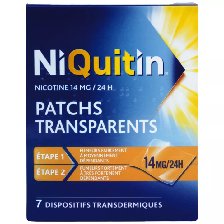 NiQuitin 14mg ANTI TABACO 24H passos 1 e 2