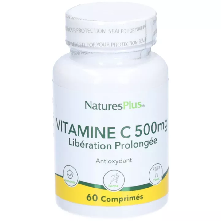 Natures Plus Vitamina C 500 mg 60 compresse Azione di lunga durata