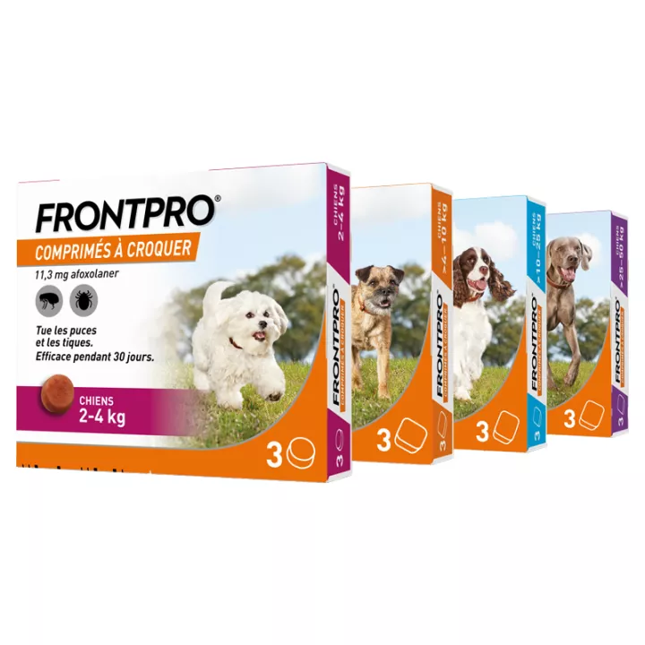 Frontpro Afoxolaner 28mg Cão 4-10kg