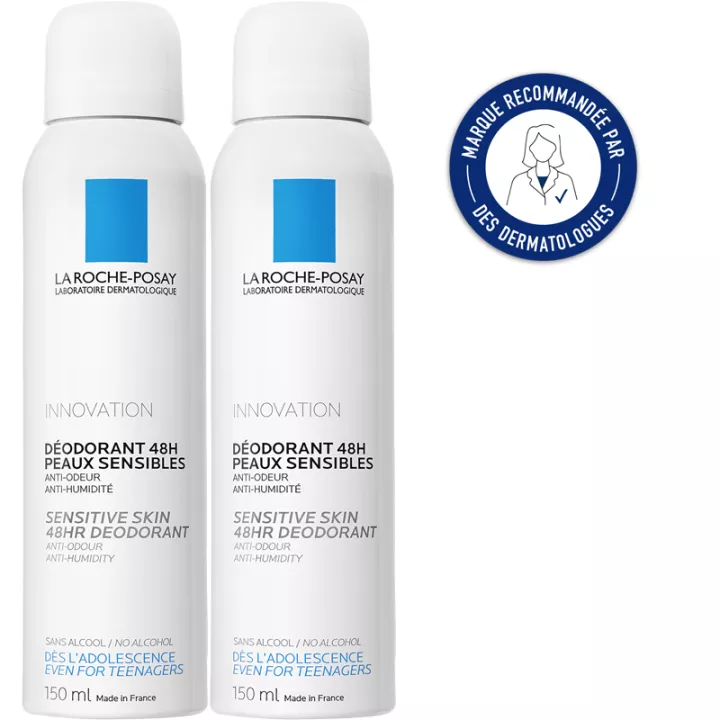 DEODORANT 24H La Roche-Posay FISIOLÓGICAS 150ML LOTE DE 2