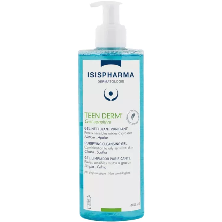 Isispharma Teen Derm Sensitive Gel Gel detergente purificante