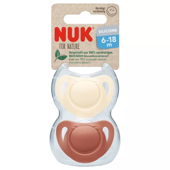 Chupeta de silicone Nuk For Nature 6-18 meses 