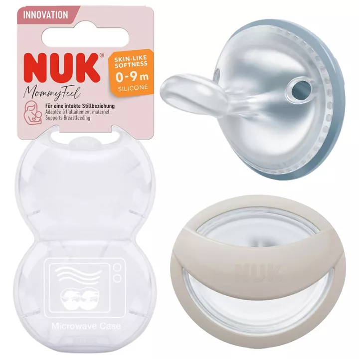 Nuk Mommyfeel Chupeta de Silicone 0-6m Caixa de 2