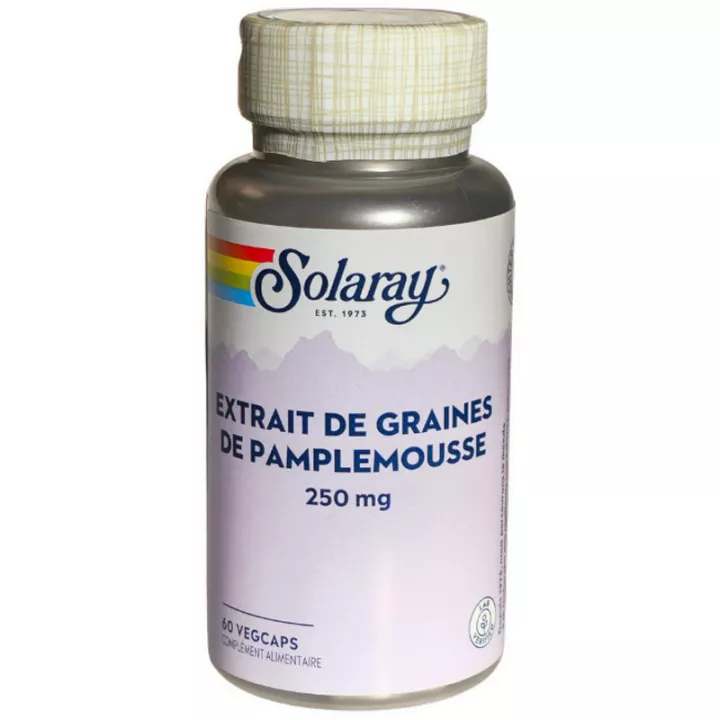 Solaray Extracto de Semilla de Pomelo 250 mg 60 cápsulas