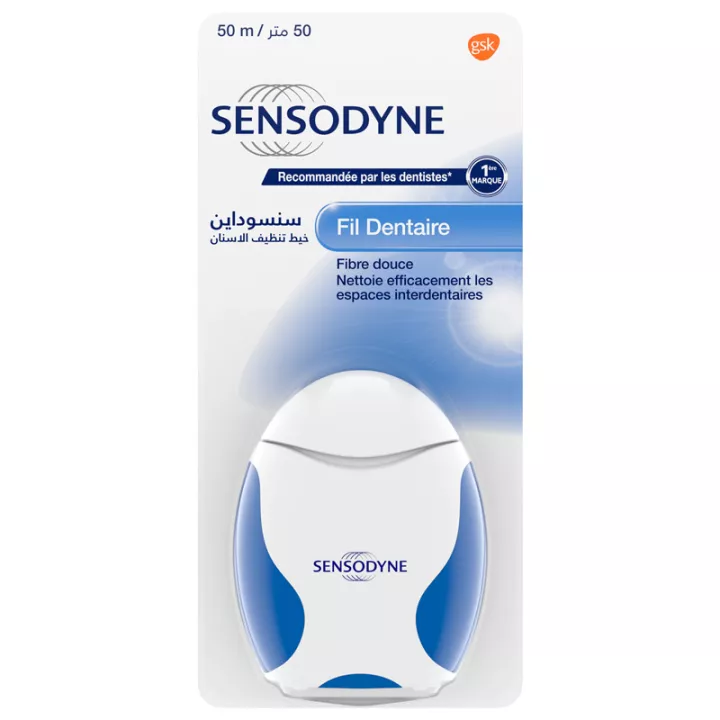 Зубная нить Sensodyne Fluoride Dental Floss 50 м