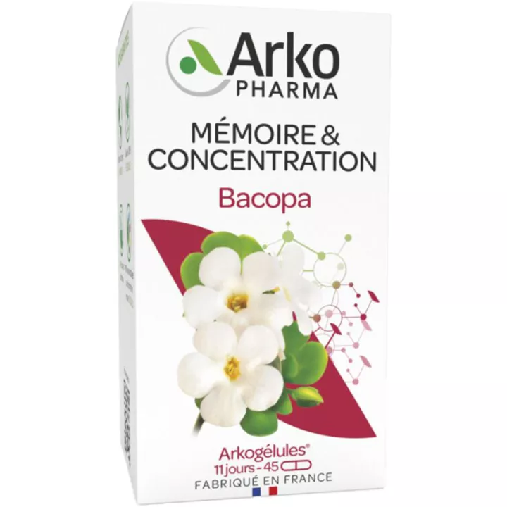 Arkogélules Bacopa Mémoire et Concentration 45 capsule