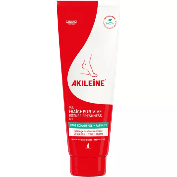 Akileïne Rouge Gel Fraîcheur Vive Pieds Échauffés 125 ml