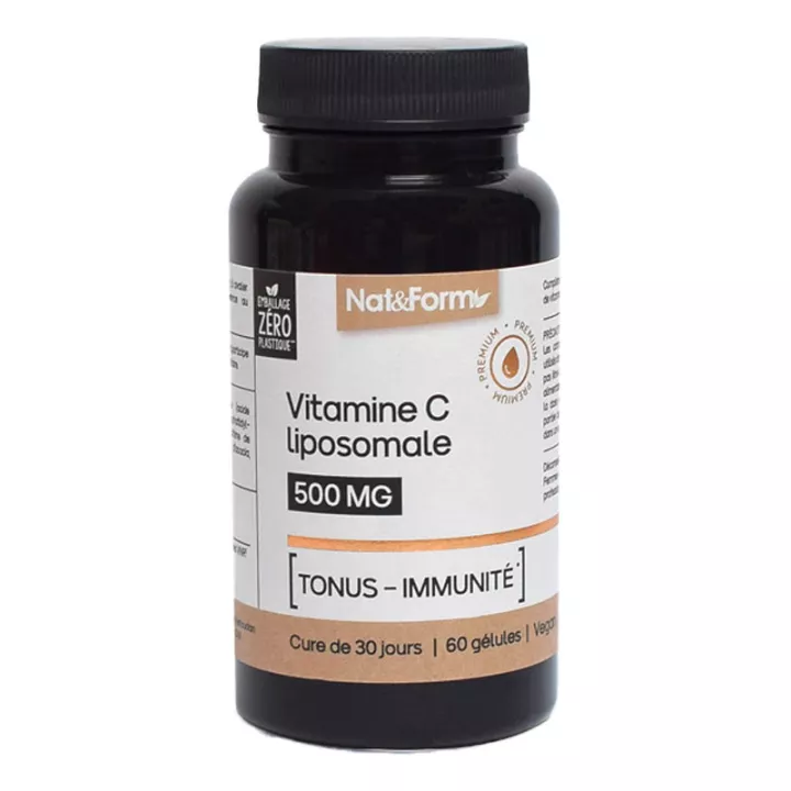 Nat & Form Nutraceutique Vitamina C Liposomal 500 mg 60 Cápsulas Vegetales