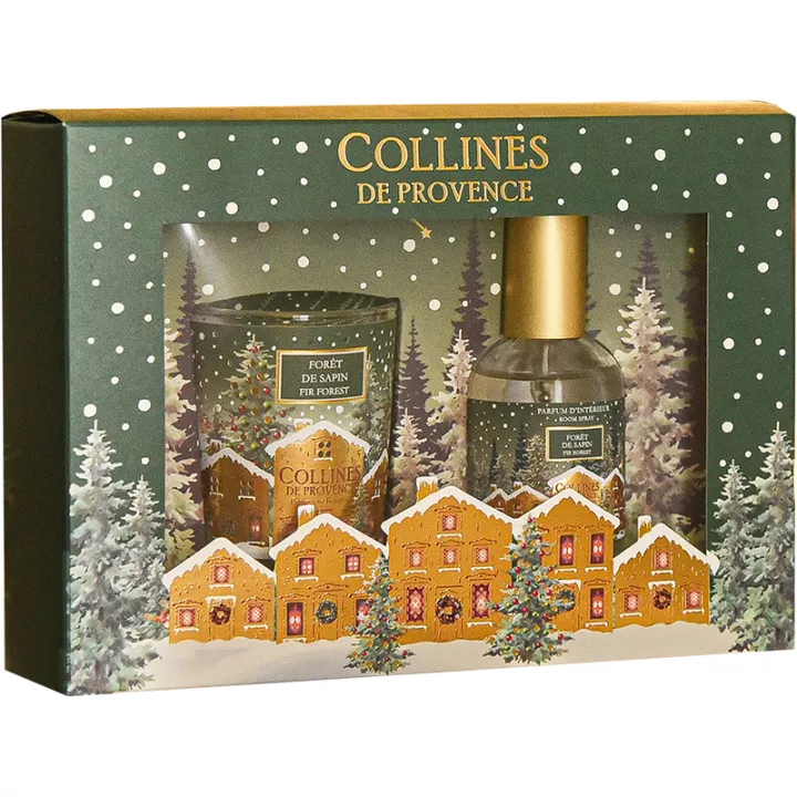 Collines De Provence Fir Forest Gift Set Perfume + Vela