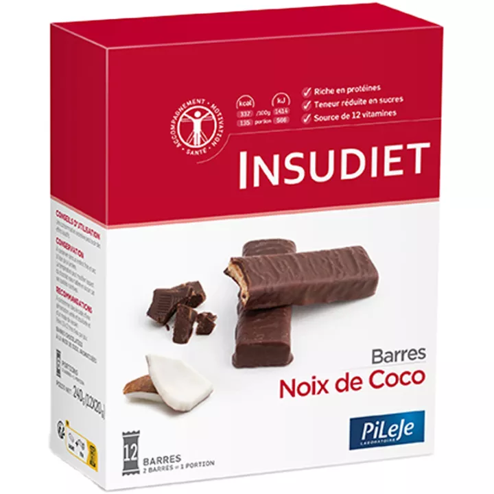 Insudiet Kokosnuss Riegel 12 Riegel