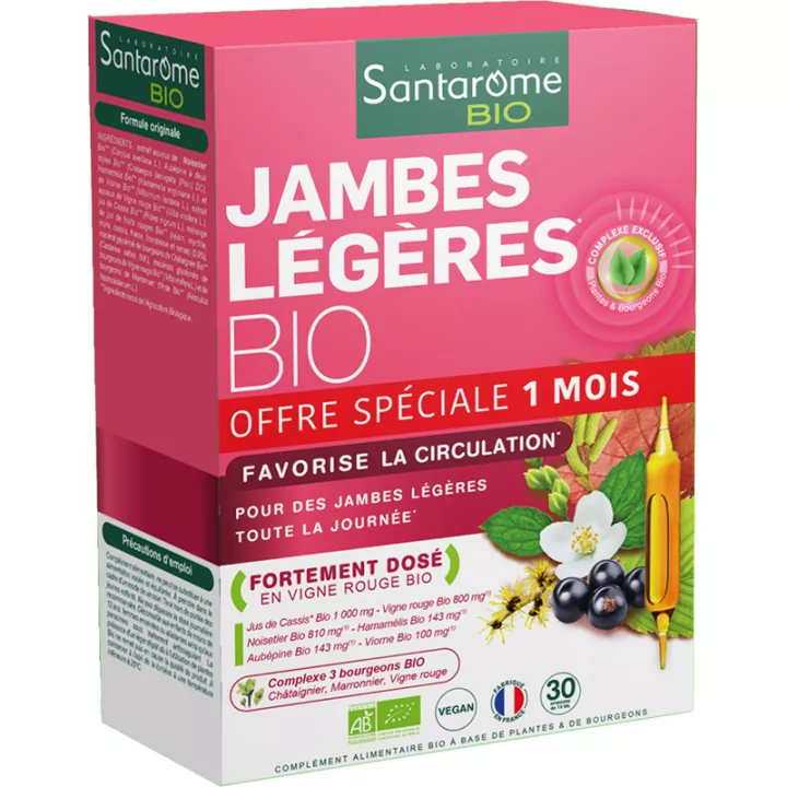 Santarome Organic Piernas Ligeras Viales 10ml