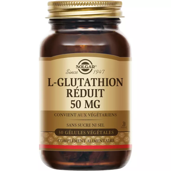 Solgar L-Glutathione Reduced 50 mg 30 vegetarian capsules