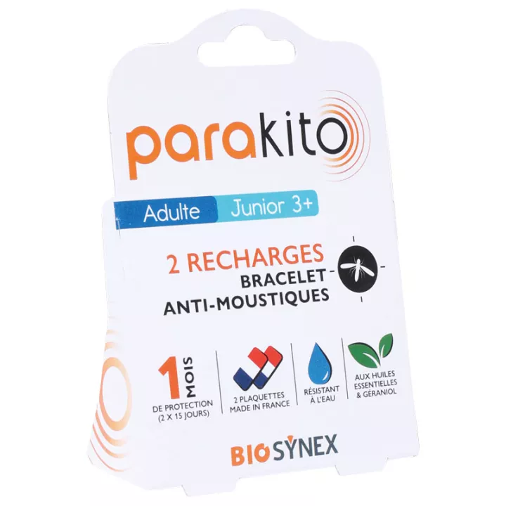 Recambios de pulsera antimosquitos Parakito x2