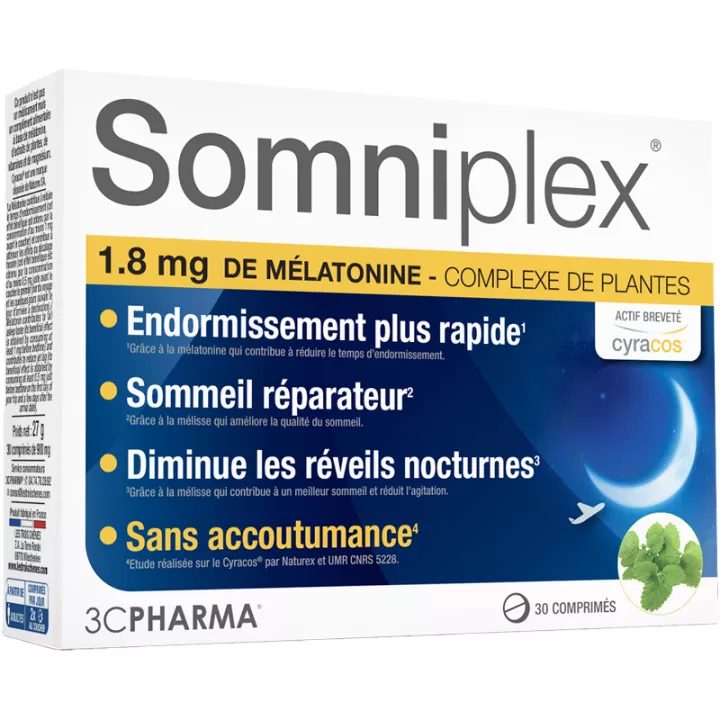 3C Pharma Somniplex 1.9 мг мелатонина 30 таблеток