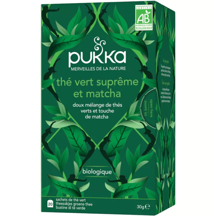 Pukka Bio Kräutertee Grüner Tee Supreme & Matcha 20 Beutel