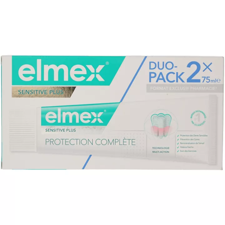 Elmex Sensitive Plus Protección Completa Pasta dentífrica 2 x 75 ml
