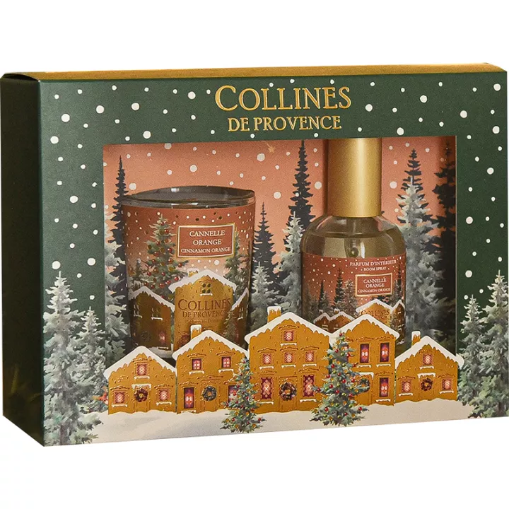 Conjunto de oferta Collines De Provence Laranja Canela Perfume + Vela