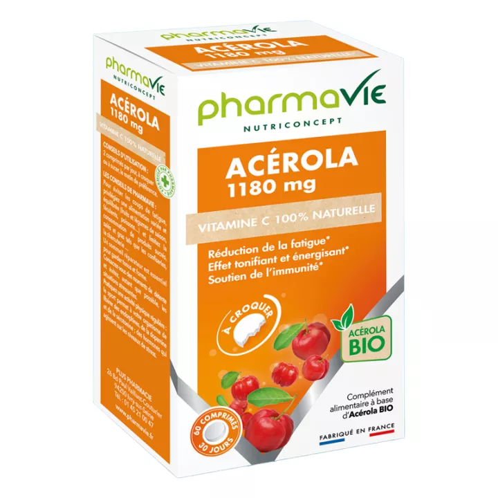 Pharmavie Acerola Bio 60 comprimidos para mastigar