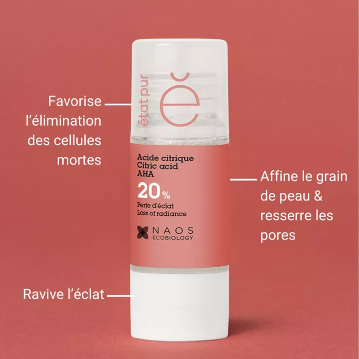 État Pur Actif Pur Acido Citrico 26% 15 ml