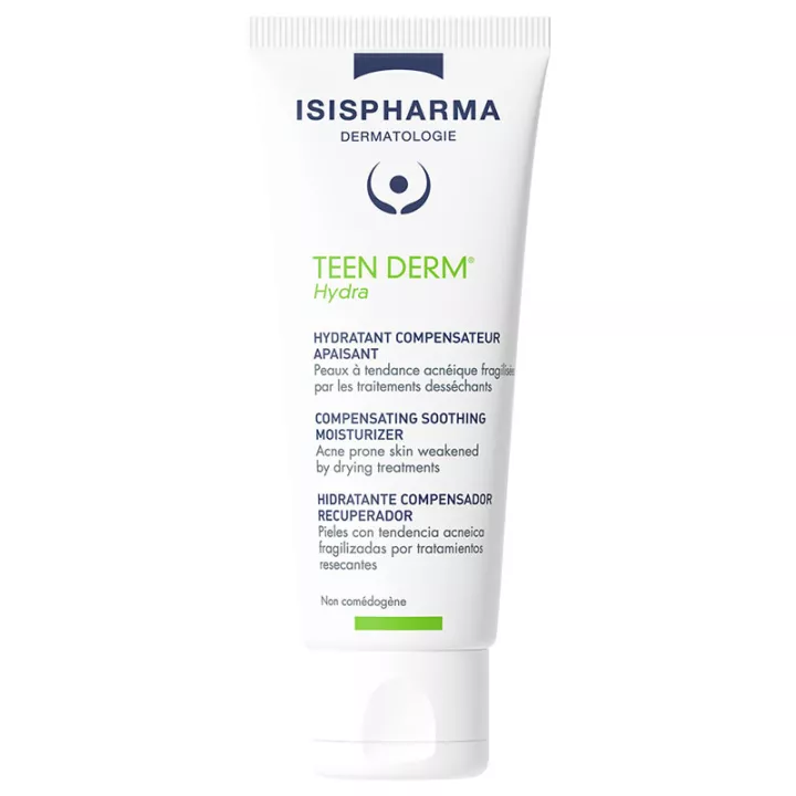 Isispharma Teen Derm Hydra Hydra Fluide Ausgleichende Beruhigende Feuchtigkeitscreme 