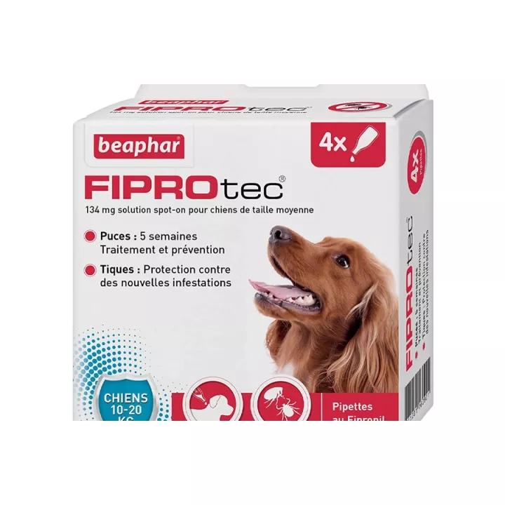 Beaphar Fiprotec 4 Pipetas Spot-on para cães