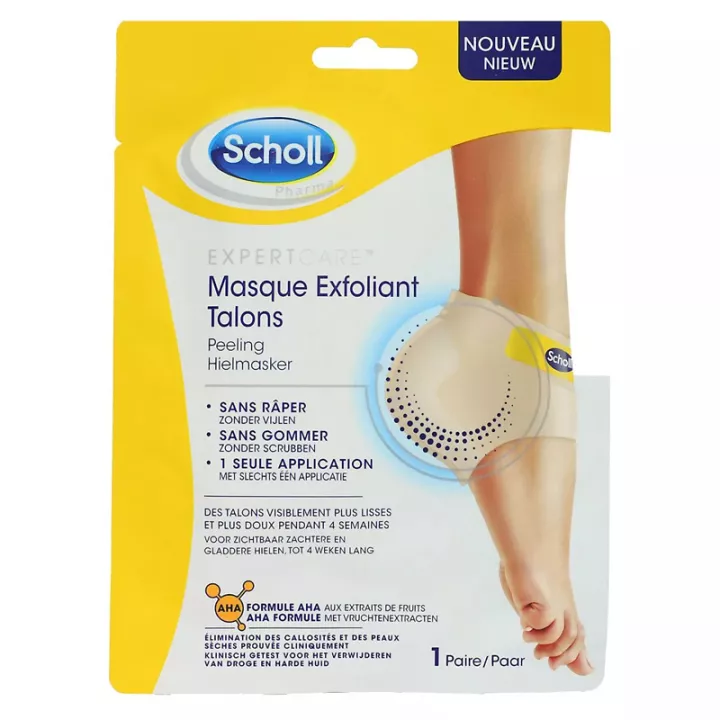 Scholl Mascarilla Exfoliante Talones 1 Par