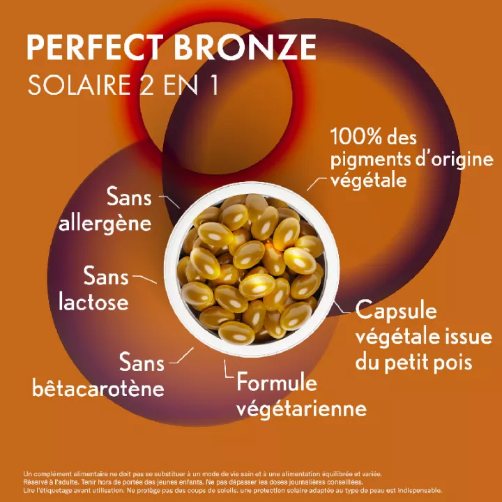 Oenobiol Perfect Bronze 2 em 1 Cápsulas Autobronzeadoras e de Proteção Solar