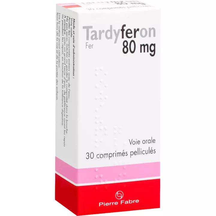 Tardyferon 80 mg Hierro 30 comprimidos recubiertos con película