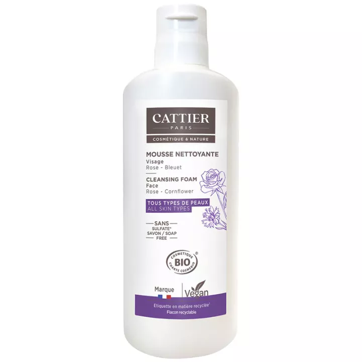 Espuma de limpeza facial Cattier 150 ml