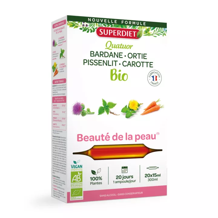 Superdiet Organic Beauty Quartet 20 Fläschchen