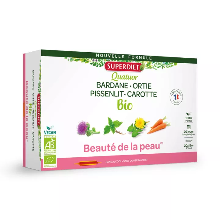 Superdiet Organic Beauty Quartet 20 Fläschchen