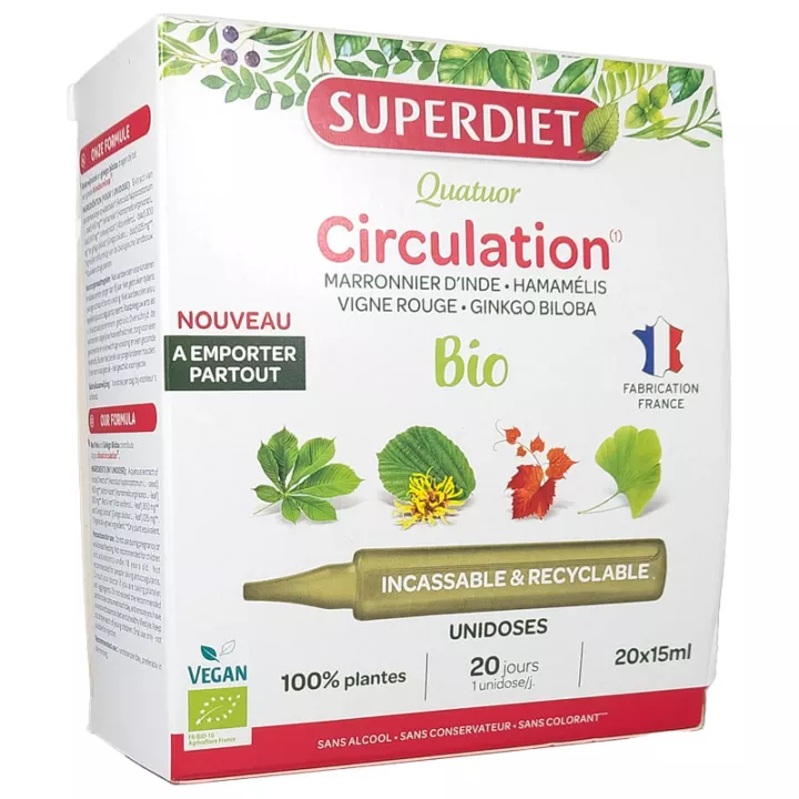 Superdiet Organic Circulation Quartet 20 Einzeldosen