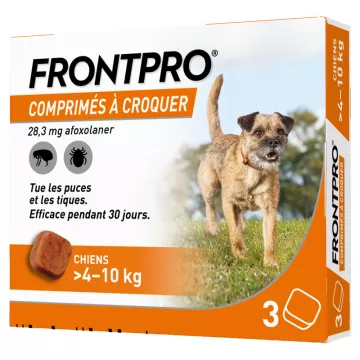 Frontpro Afoxolaner 28mg Perro 4-10kg